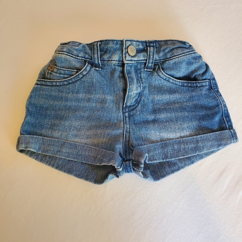 Girls Cuffed Denim Shorts